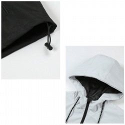 Men Colorblock Hoodie Bomber Jackets:-