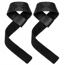 LEATHER WEIGHT LIFTING GYM STRAPS:-