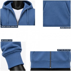  TOP KING GEAR Premium Casual Full-Zip Hoodie:-
