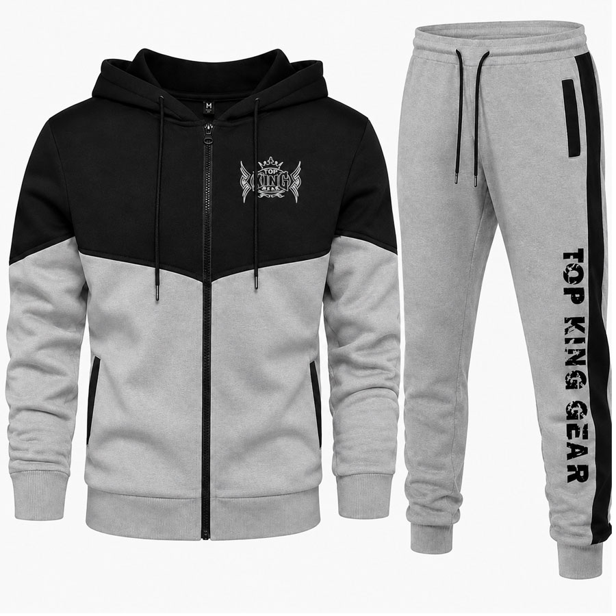 Premium Sportswear Hooded Sweat Tracksuit - Top King Gear