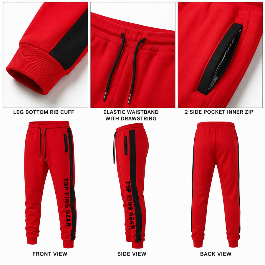 Premium Sportswear Hooded Sweat Tracksuit - Top King Gear