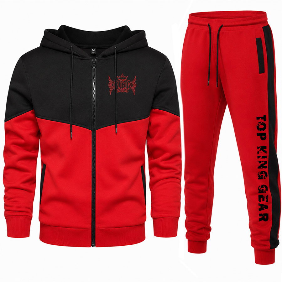 Premium Sportswear Hooded Sweat Tracksuit - Top King Gear