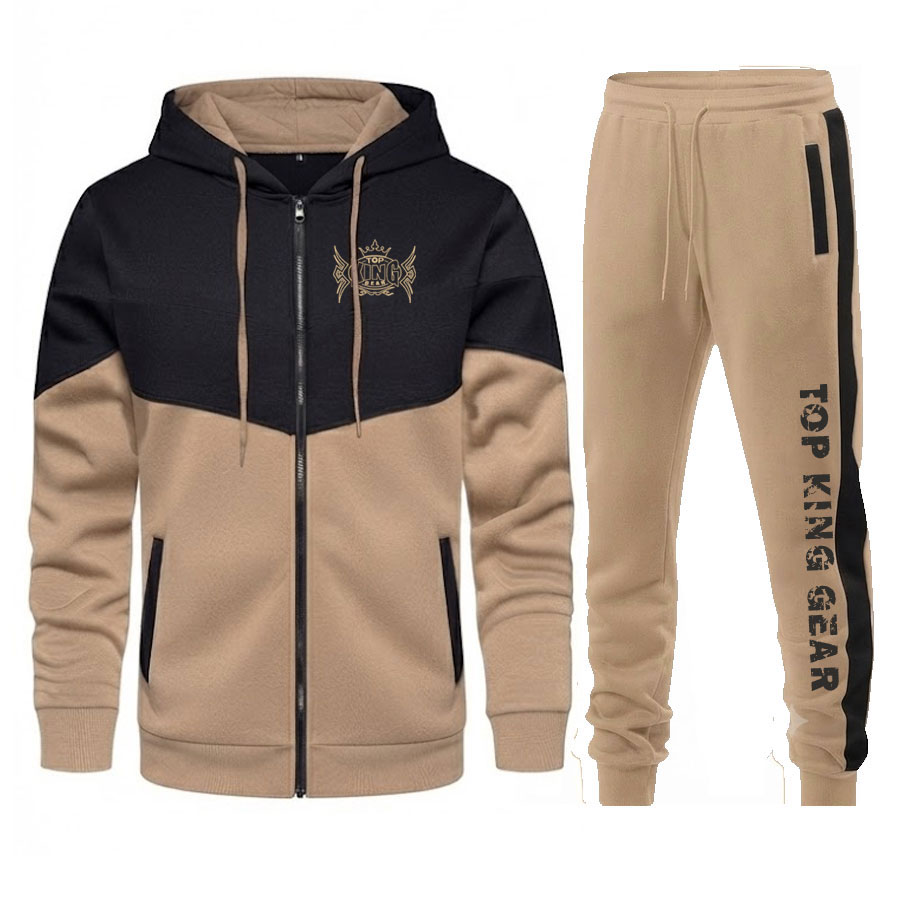 Premium Sportswear Hooded Sweat Tracksuit - Top King Gear