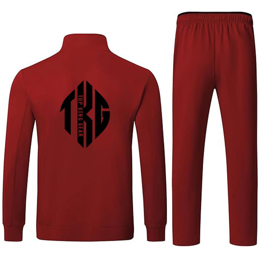 Men's Full Zip Sports Training Tracksuit - Top King Gear
