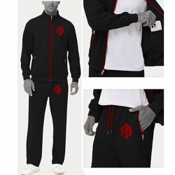 Men's Full Zip Sports Training Tracksuit - Top King Gear