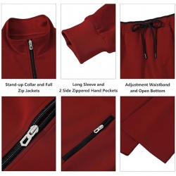 Men's Full Zip Sports Training Tracksuit - Top King Gear