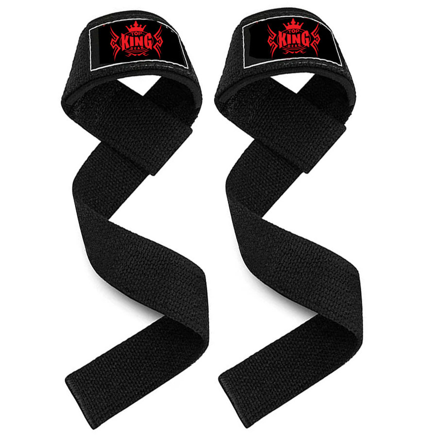 Black Weightlifting Training Gym Wrist Straps:-