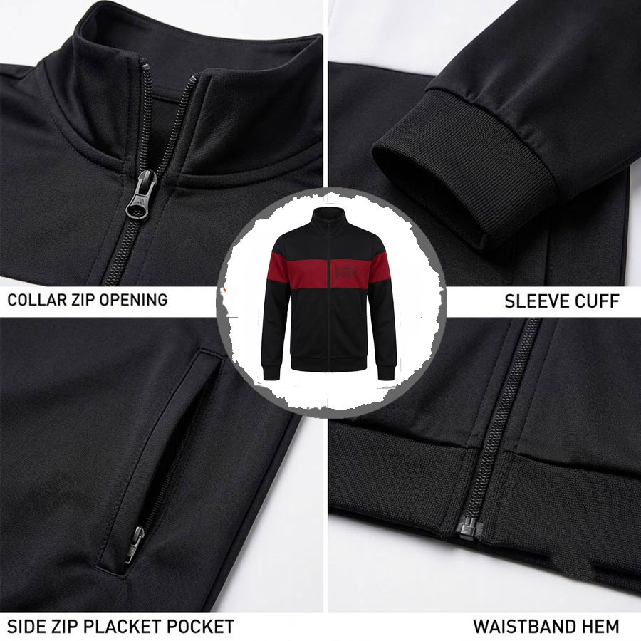 TKG-TRS-4602 Premium Athleisure Custom Sports Gym Tracksuit - Top King Gear