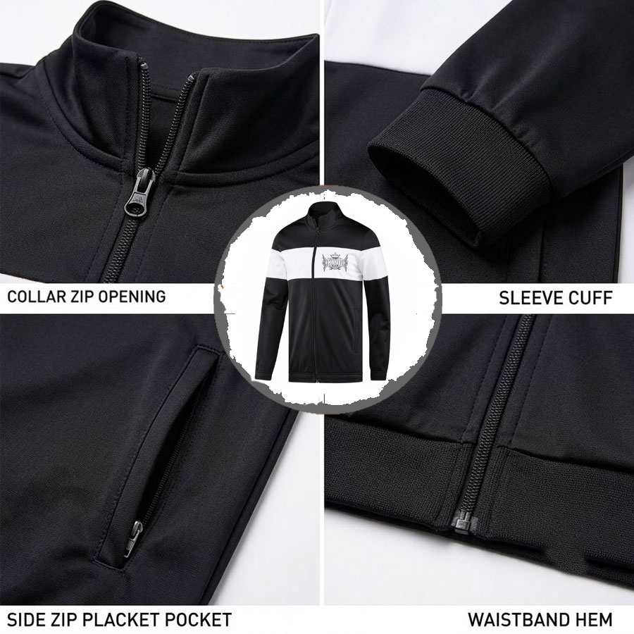 TKG-TRS-4602 Premium Athleisure Custom Sports Gym Tracksuit - Top King Gear
