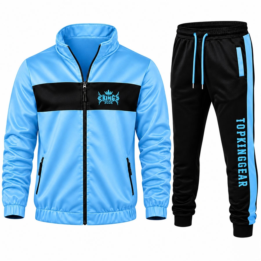 TKG-TRS-4603 Premium Casual Sports Gym Tracksuit - Top King Gear
