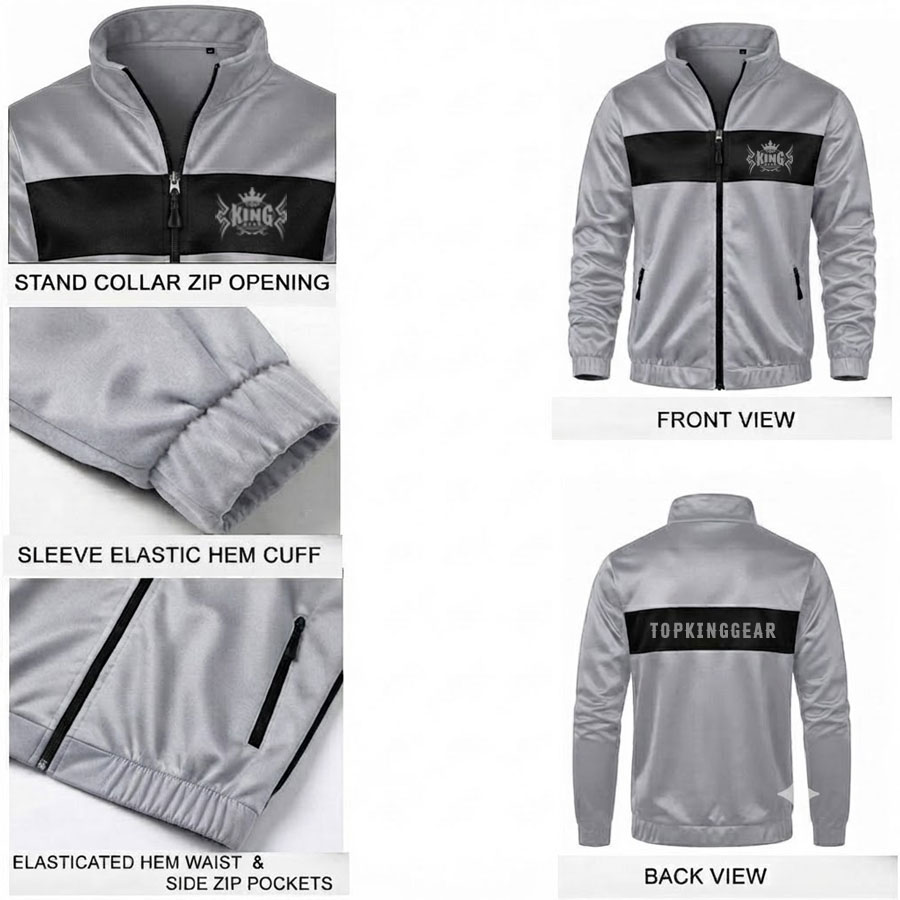 TKG-TRS-4603 Premium Casual Sports Gym Tracksuit - Top King Gear