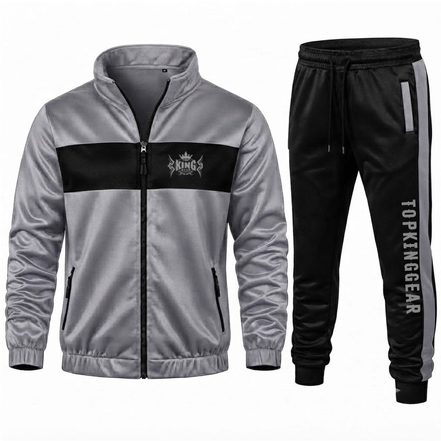 TKG-TRS-4603 Premium Casual Sports Gym Tracksuit - Top King Gear