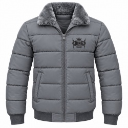  TOP KING GEAR Premium Black Fur Collar Quilted Puffer Bomber Jackets