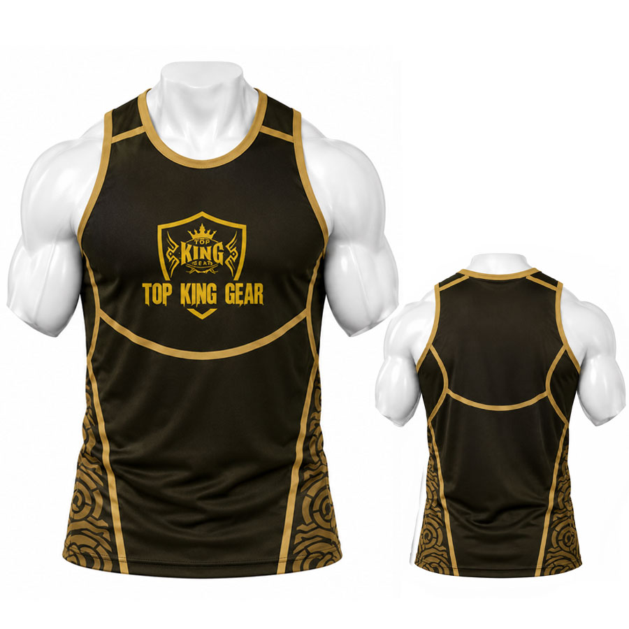 Sublimated Gym Tank Top- Bodybuilding Stringer | Top King Gear