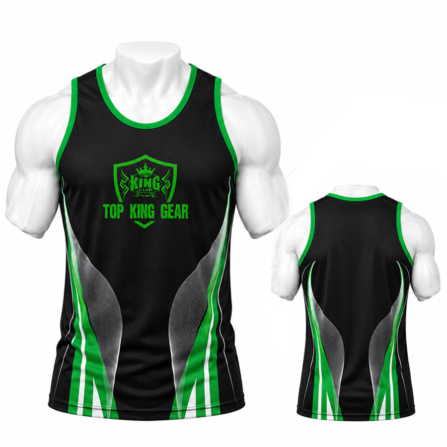  Top King Gear Pro Sublimated Gym Tank Top - Elite Muscle Stringer