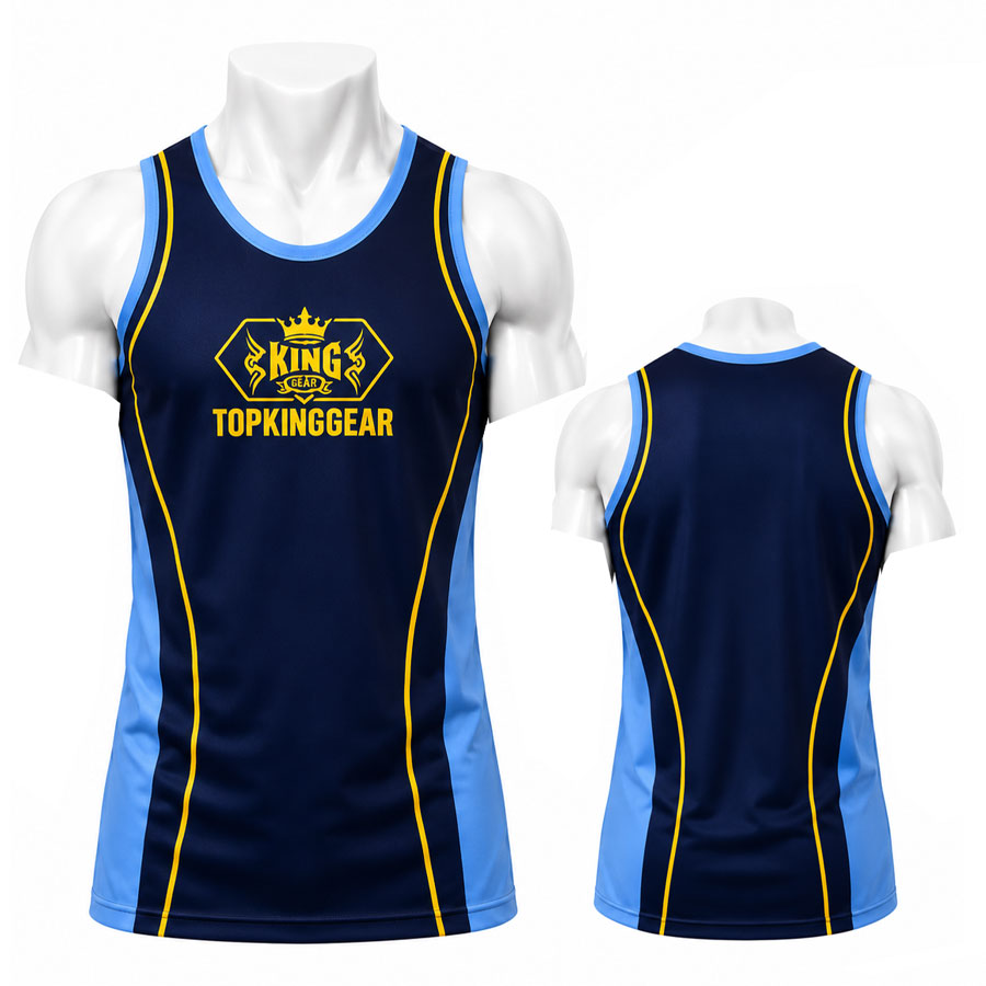Top King Gear Sublimation Gym Tank Top - Bodybuilding Stringer