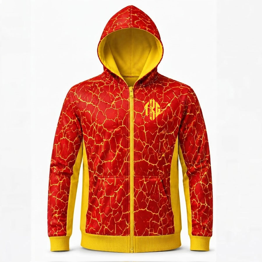 TOPKINGGEAR Premium Quality All-Over Sublimation Sports Hoodie