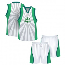 216 HG BASKETBALL CONCEPT GREEN WHITE FULL SUBLIMATION JERSEY FREE
