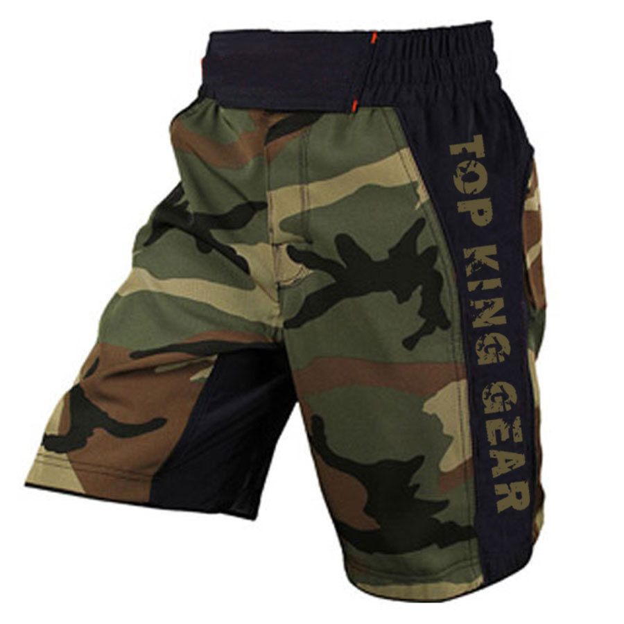 Camo Design Of Sublimation MMA Fight Shorts