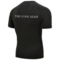 Short Sleeve Black Rash Guard:-
