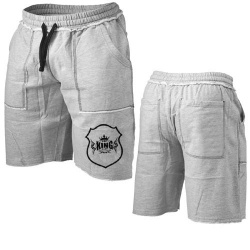 Men Fitness Gym Sweat-shorts/ Fleece Gym Cargo Shorts