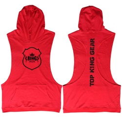 Men Workout Sleeveless Stringer Hoodie